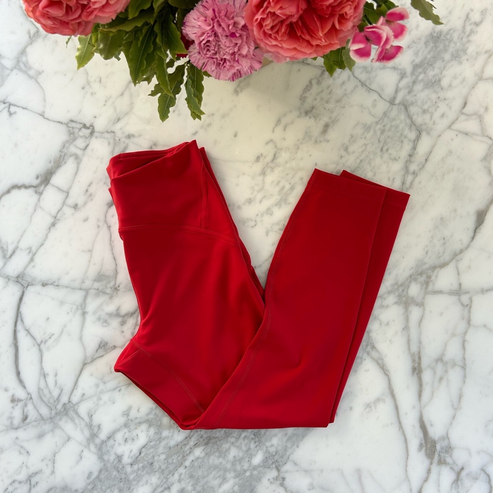 LULULEMON Red Instill Tight 8 25”